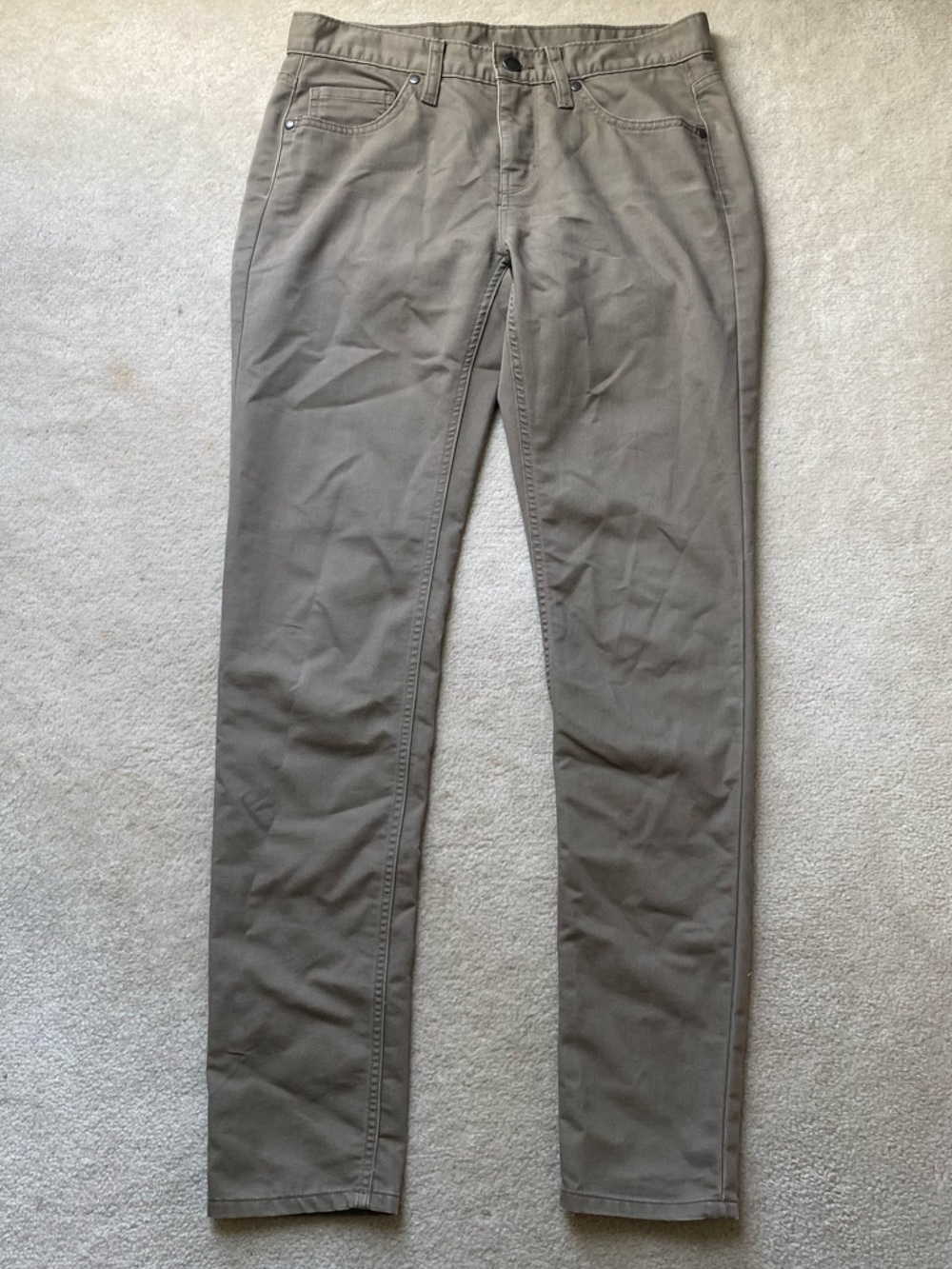 Patagonia Womens Pants 4 Organic Cotton Barrel Twill Khaki Hiking Outdoor Tan